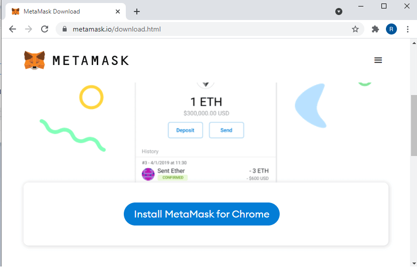 Installing Metamask